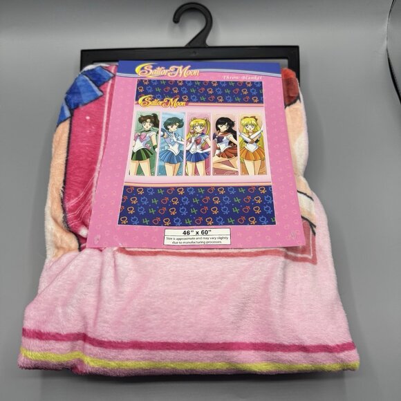 Sailor Moon Pretty Guardian Scouts Throw Blanket 46" x 60" NEW